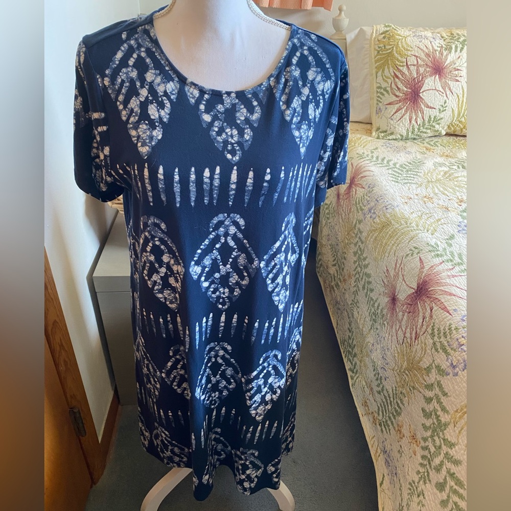 Blue Patterned J.Jill Dress